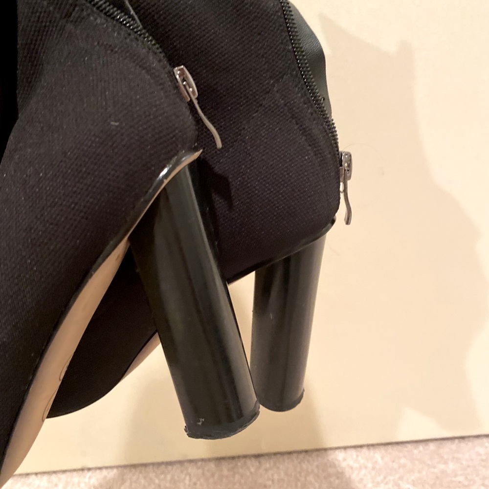 Black Sock Heel Boots